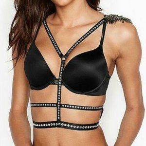 NWT VS Victoria's Secret Fashion Show Swarovski Crystal Caged Bustier M